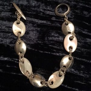 Ralph Lauren (RL) Sterling Silver Pearl Bracelet